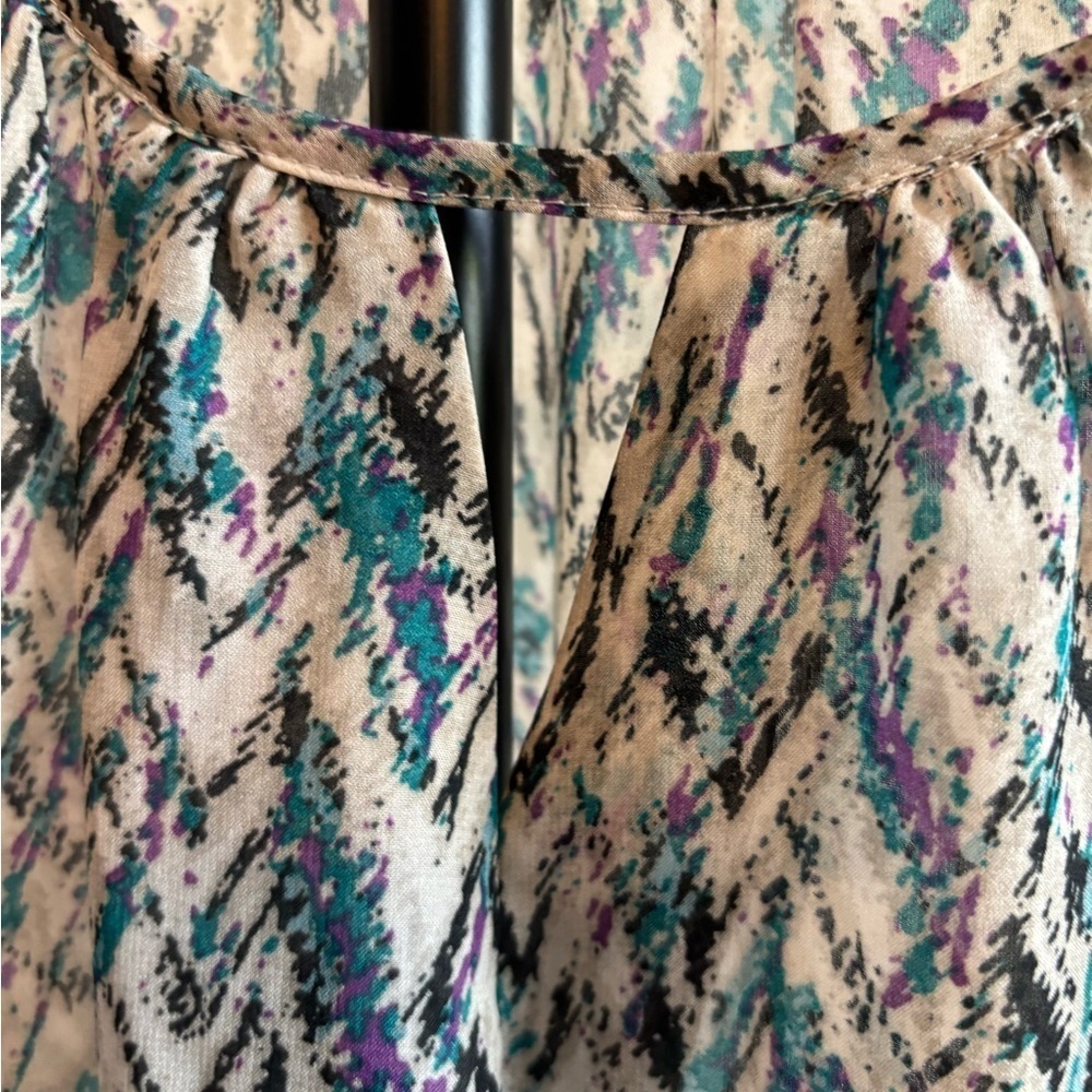 Daisy Fuentes Multicolor Patterned Blouse - Picture 7 of 8